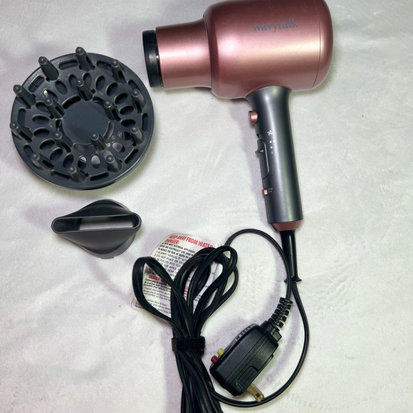Wavytalk Pink Hair Dryer with Diffuser - Picture 2 of 6